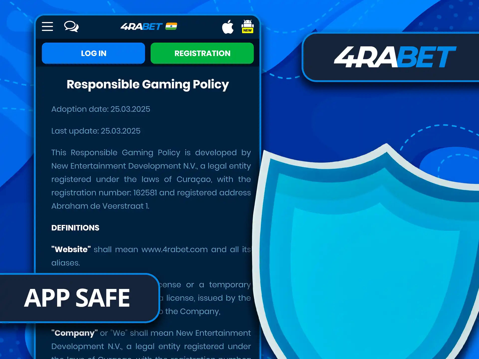Download the safe 4rabet app with confidence.