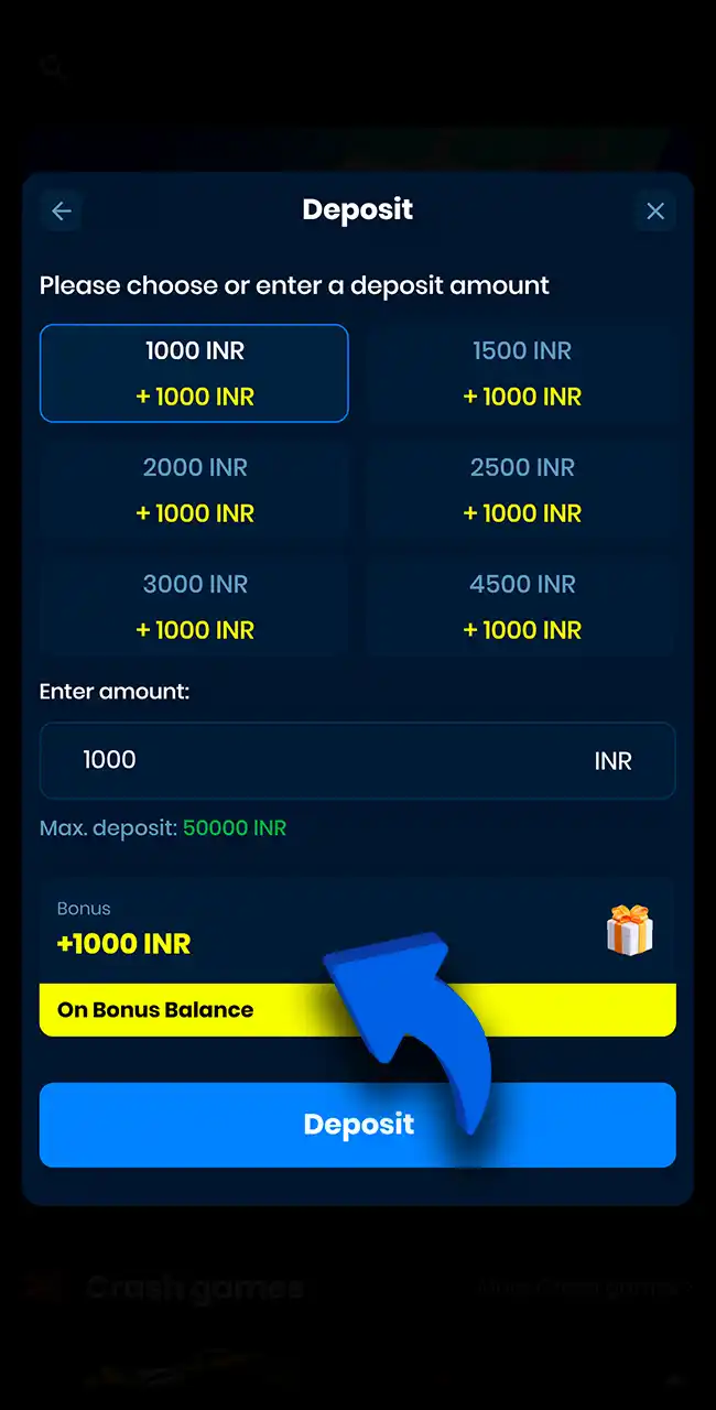 Activate your 4rabet bonus to start playing.