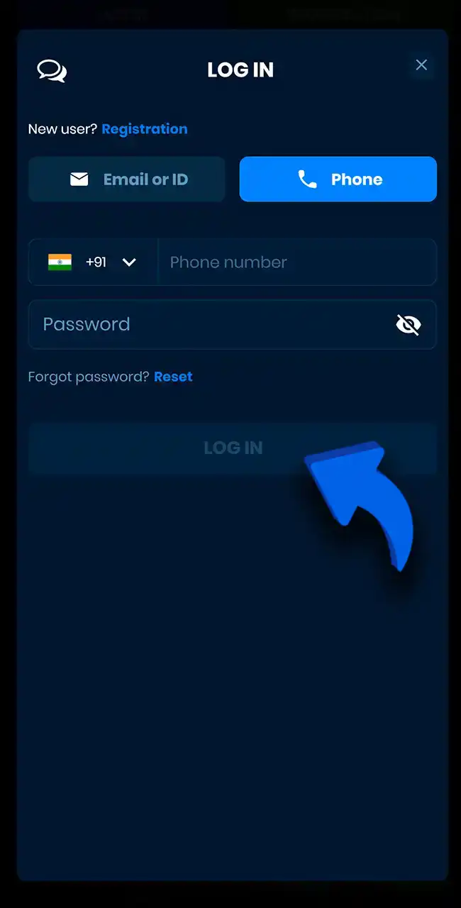 Log in to your 4rabet account now.