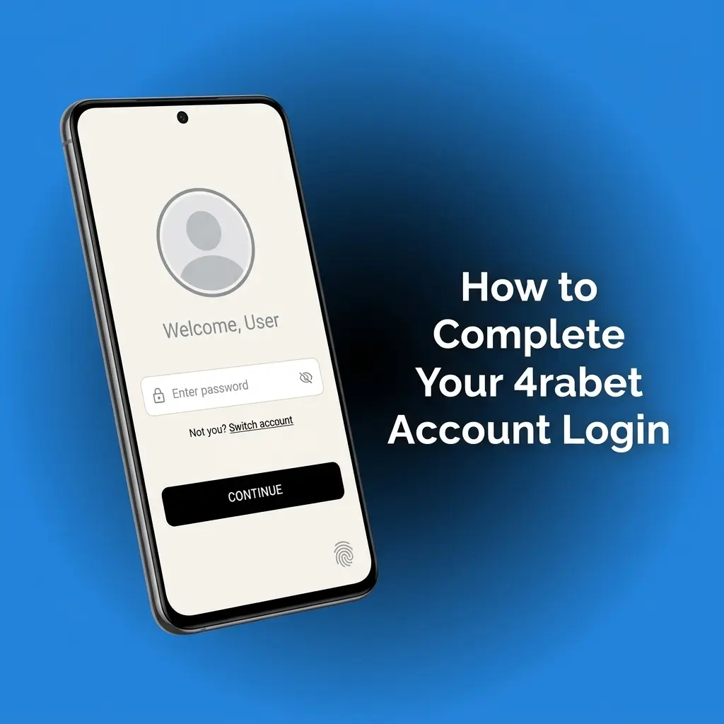 Step-by-step 4rabet account login process showing sign in screen with email, password fields and two-factor authentication