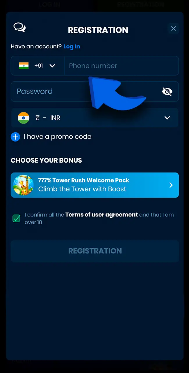 Enter your details securely on 4rabet.