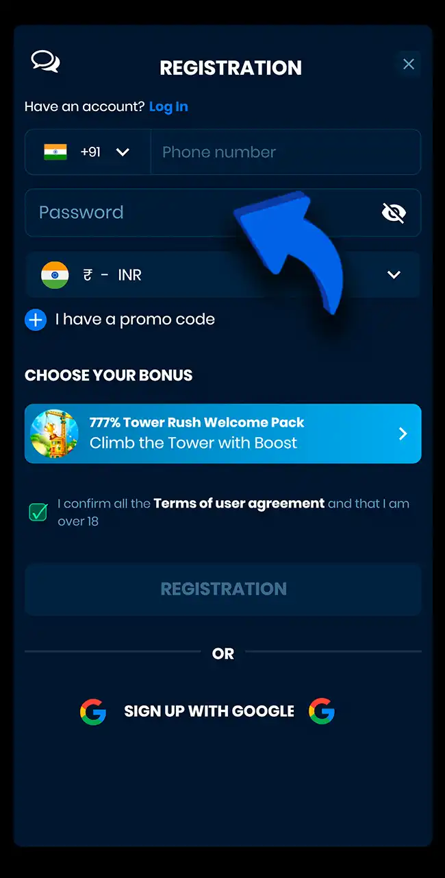 Set your login credentials securely on 4rabet.